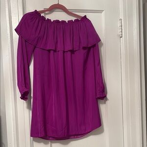 Lilly Pulitzer Purple Off-Shoulder Dress